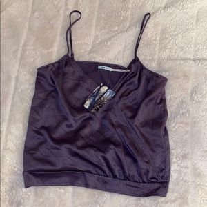 Urban outfitters mauve satin top 🌼